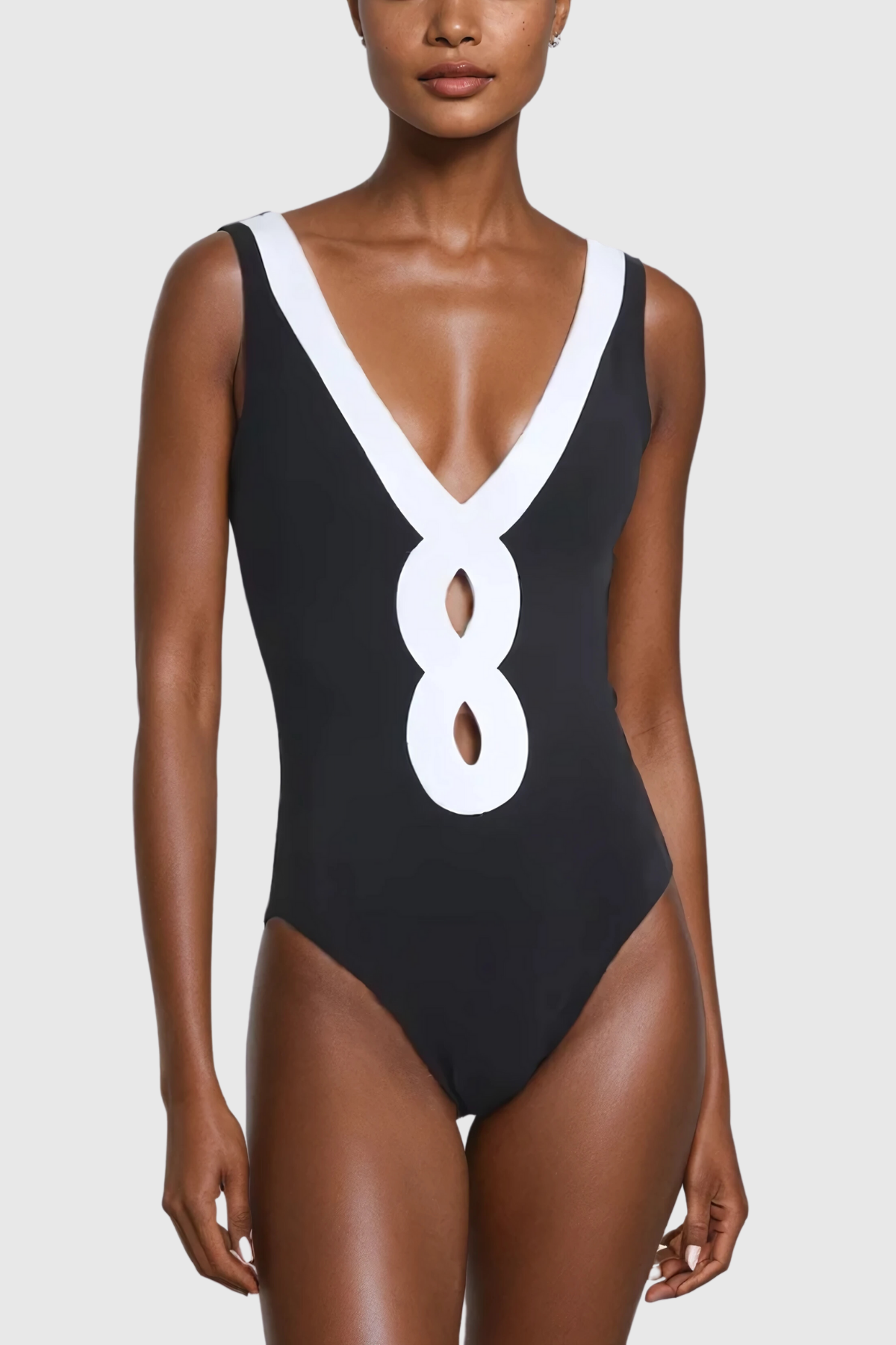 rebecca Plunge Cutout One Piece Swimsuit
