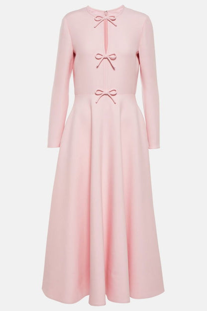 Alvaia Bow Long Sleeve Maxi Dress
