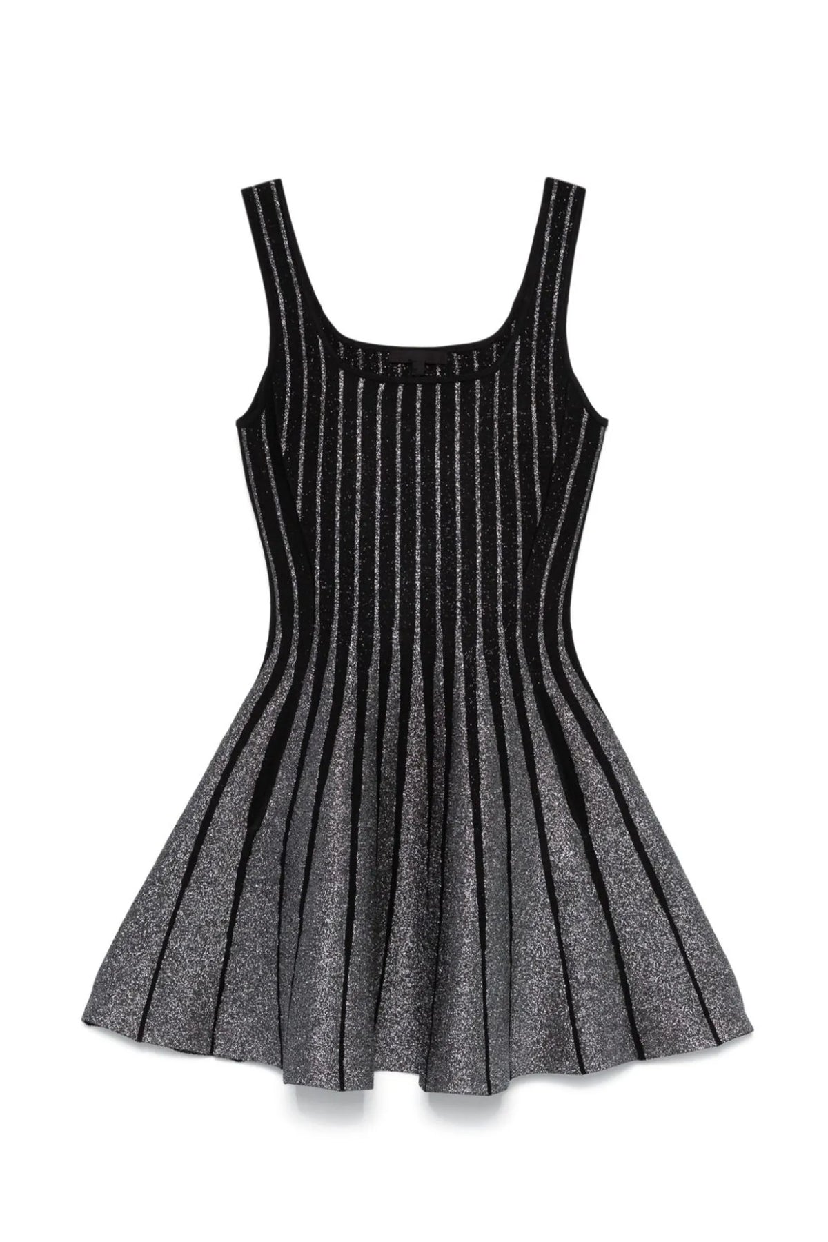 ARLENE SQUARE NECK STRIPE MINI DRESS