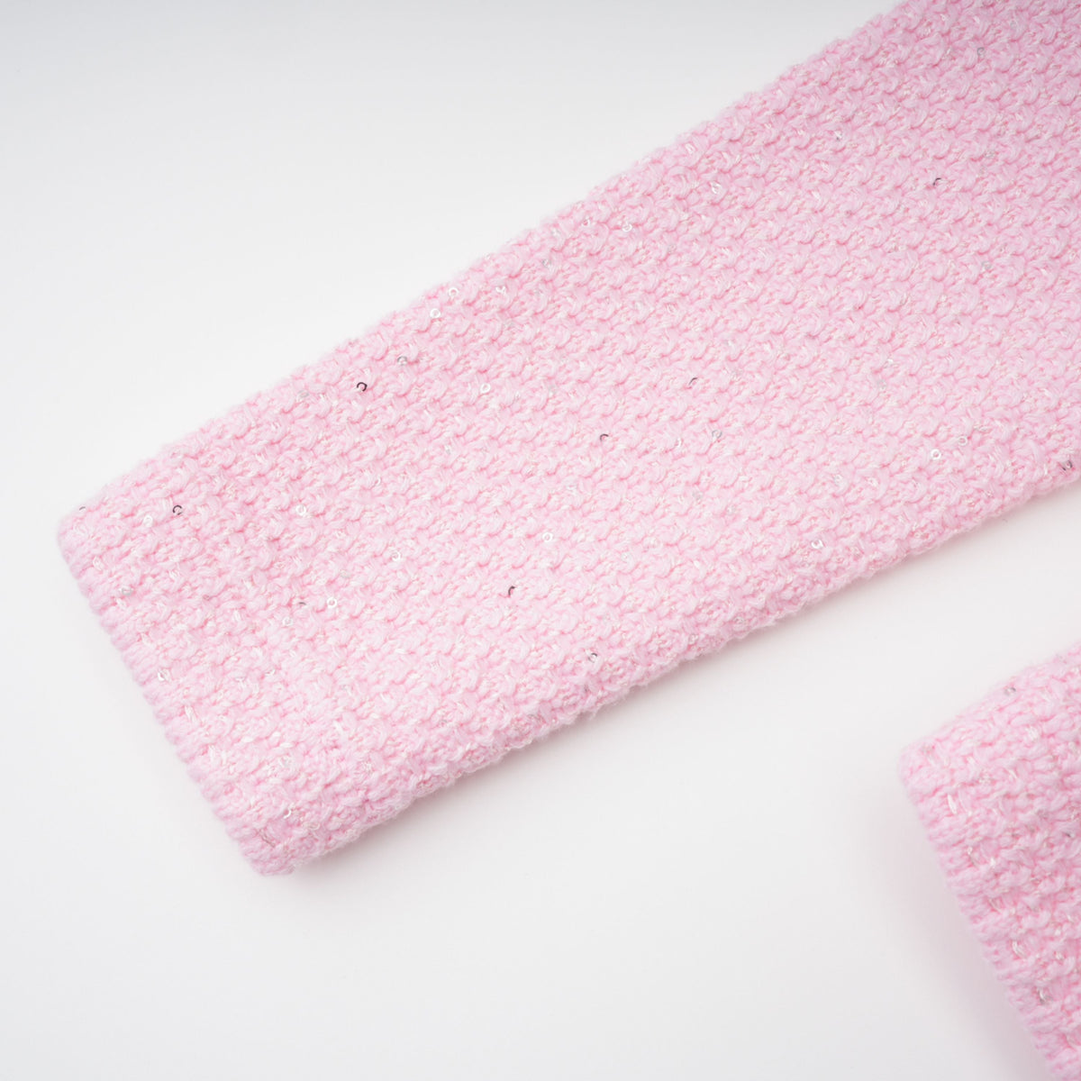 shirley Sequined Knit Cardigan & Skirt Set - pink