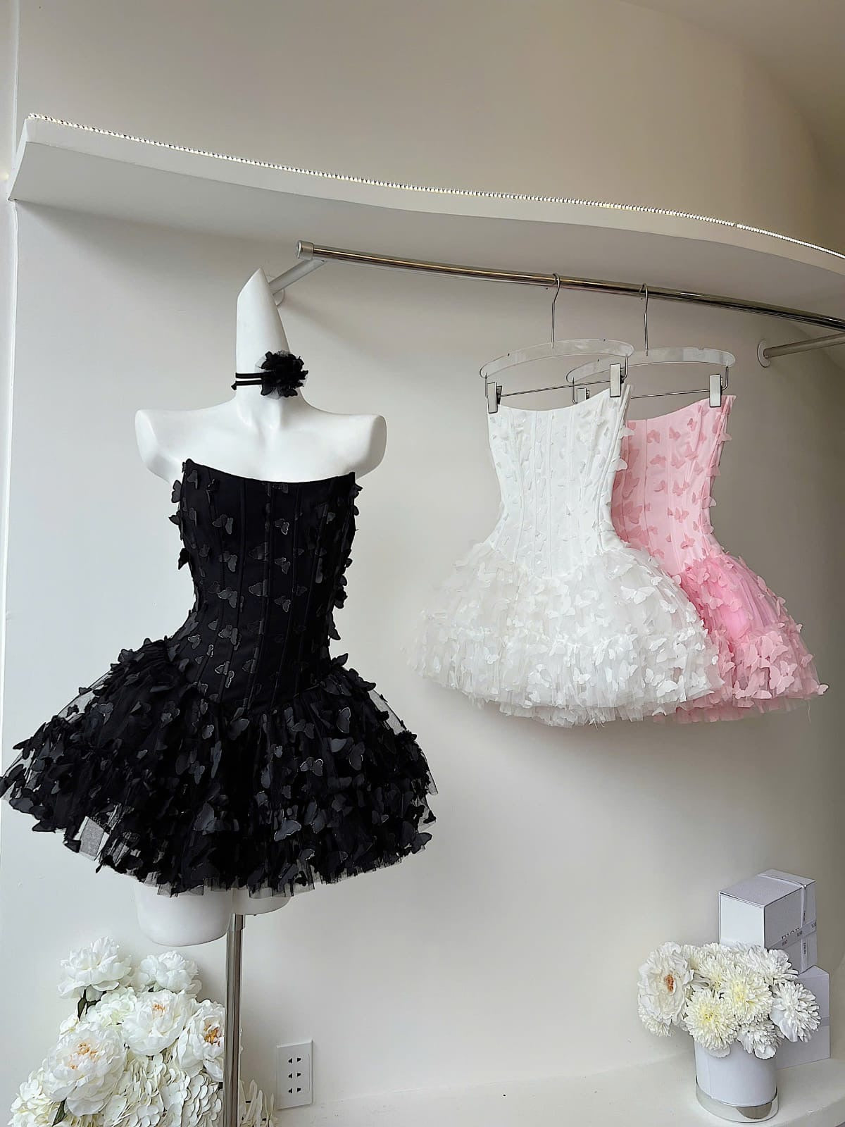 Adara Butterfly Corset Mini Dress