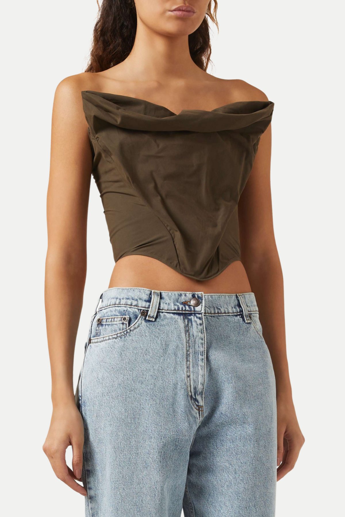 Balius Draped Satin Corset