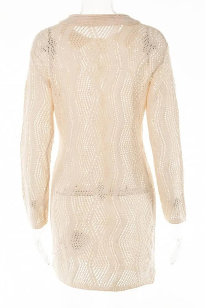 Basis crochet button-up cover-up