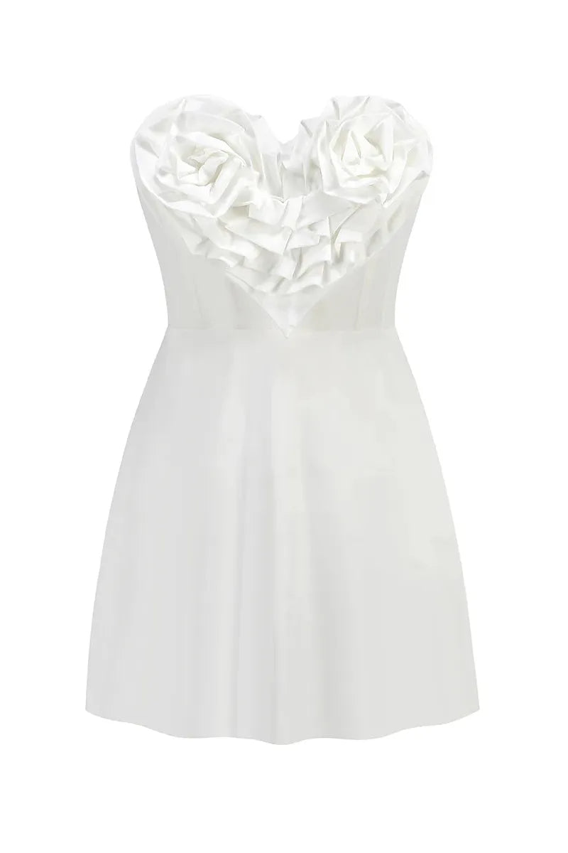 BETSY STRAPLESS SWEETHEART MINI DRESS
