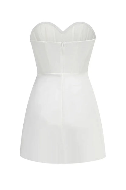 BETSY STRAPLESS SWEETHEART MINI DRESS