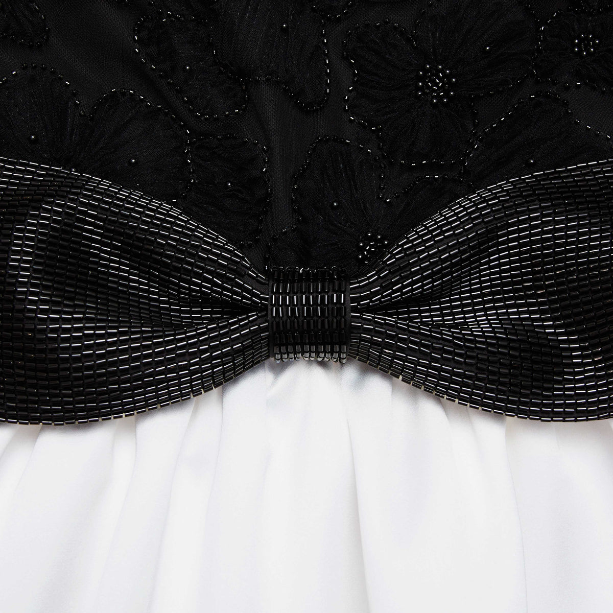 Black And White Tulle Mini Dress