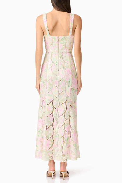 karen Floral maxi Dress in multicolor