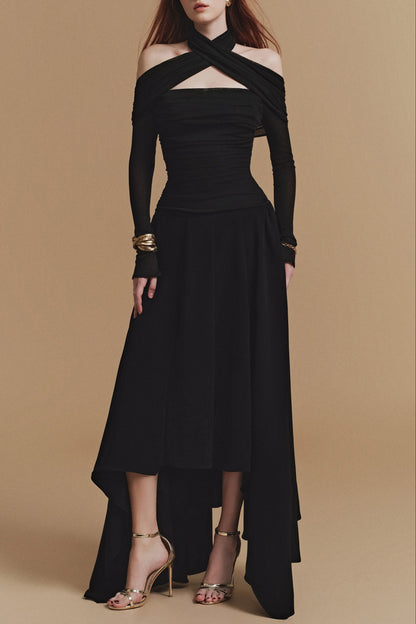 SILOUH Long sleeve Midi Dress