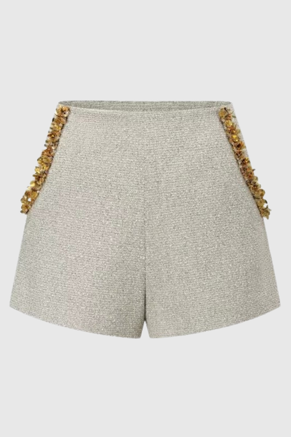 evangeline Sequin Jacket in apricot