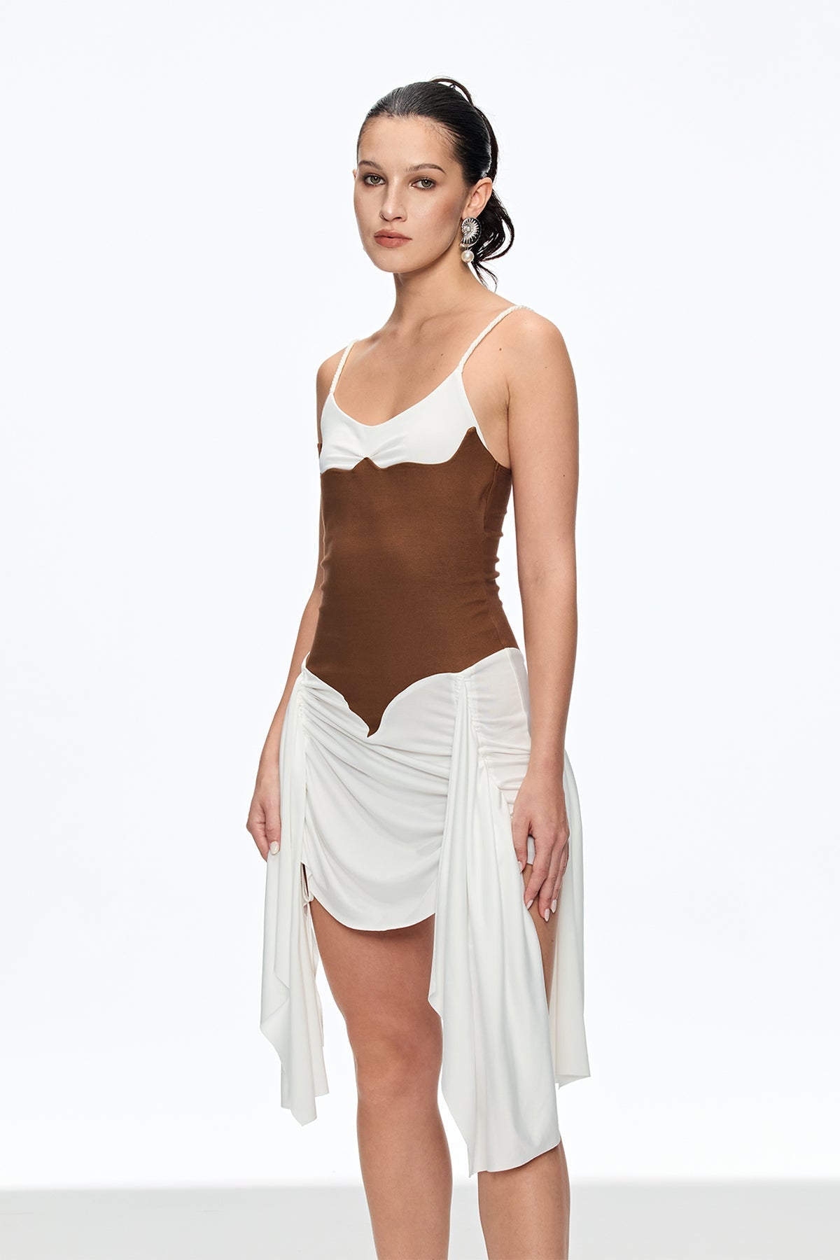 eunice Ruch Spaghetti Mini Dress
