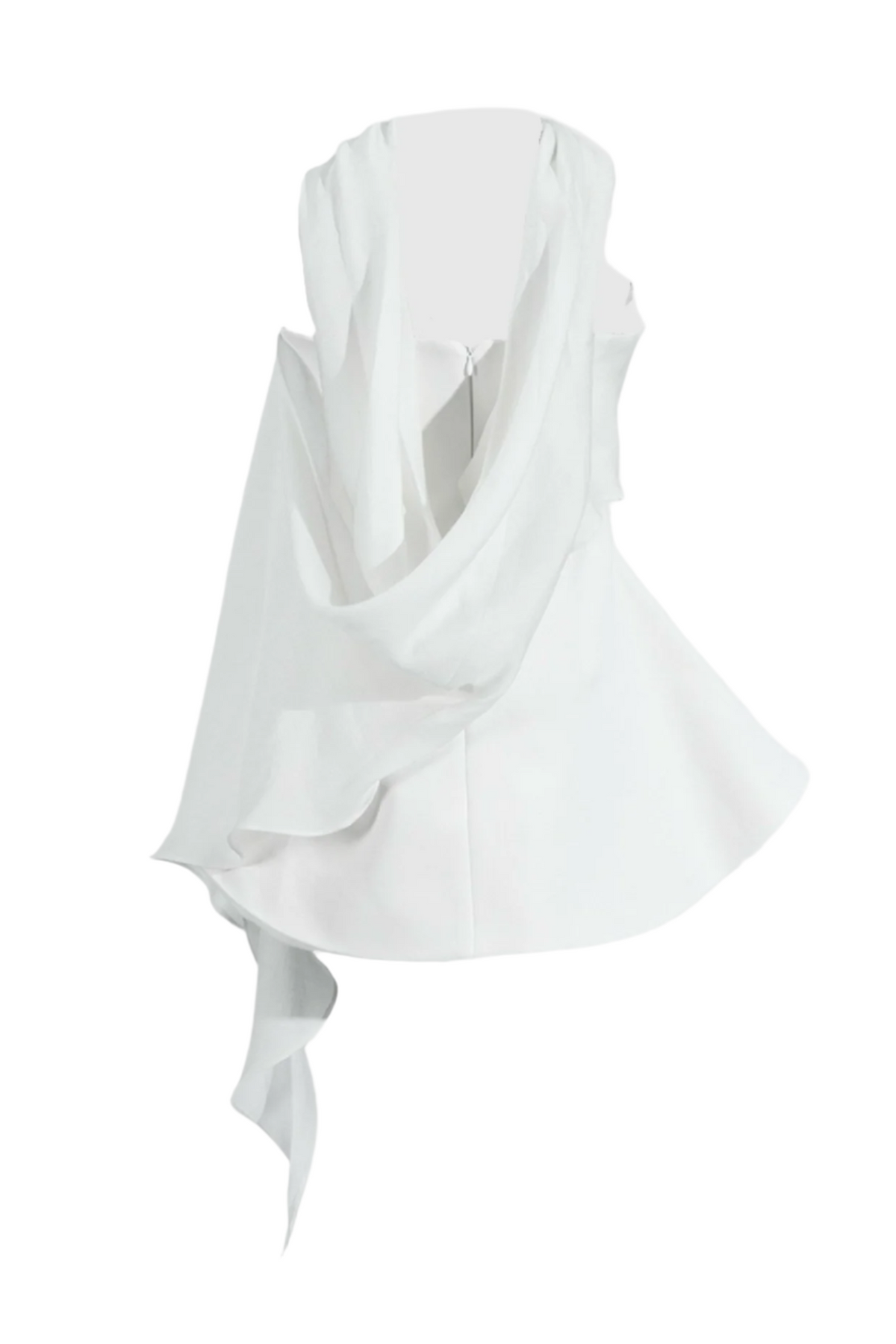 Calwa Scarf Strapless Flare Mini Dress