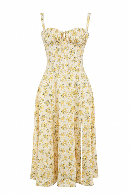 LOUISA Bustier Midi Dress
