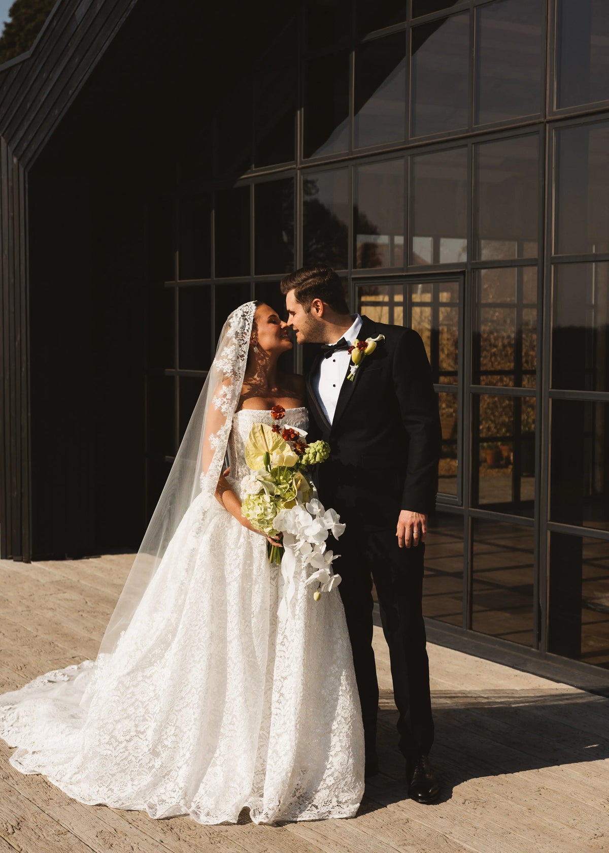 Catherine Eyelash Lace Mantilla Veil