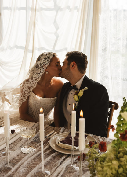 Catherine Eyelash Lace Mantilla Veil