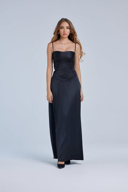 Lace Up Maxi Dress