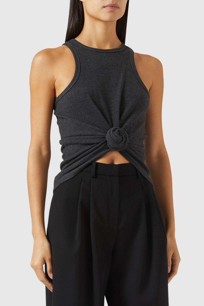 Claudas Knot Tank Top - Grey