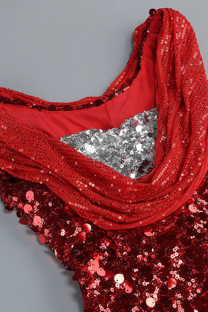 basia sleeveless sequin maxi dress in red