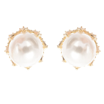 Salome faux-pearl stud earrings