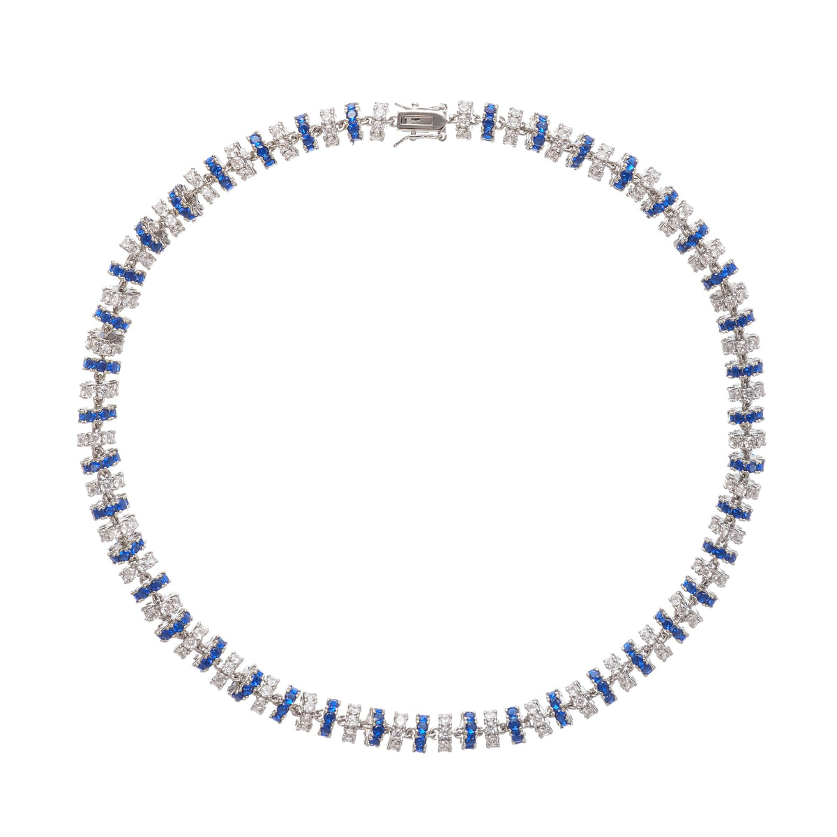 Sandrine Blue Crystal-Embellished Necklace