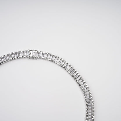 Albane Silver Tone Crystal-Embellished Necklace