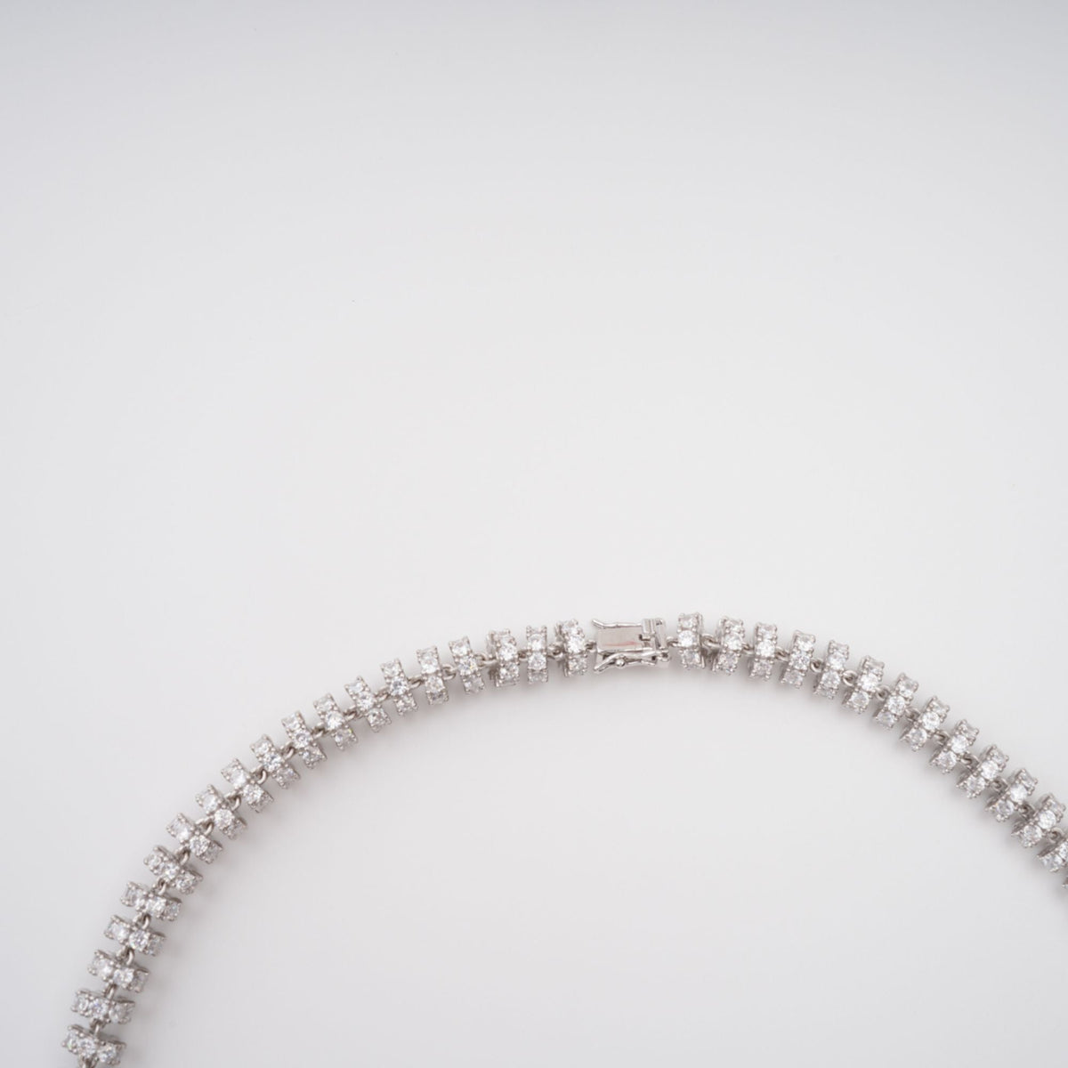 Sandrine Silver-Tone Crystal-Embellished Necklace