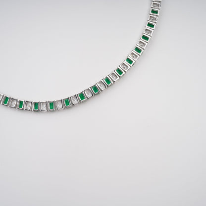 Florence Green Crystal-Embellished Necklace