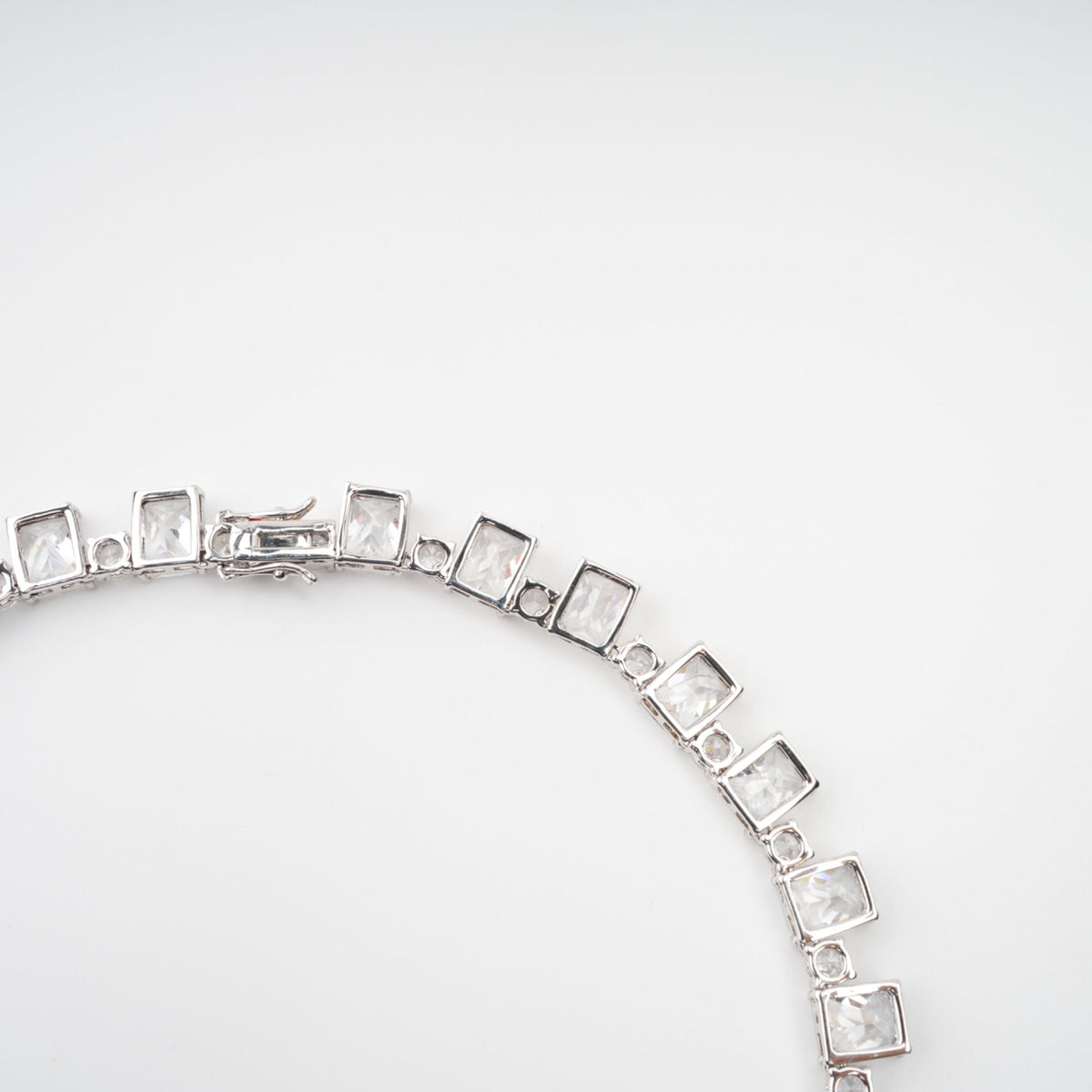 Mathilde Silver Tone Crystal Embellished Necklace