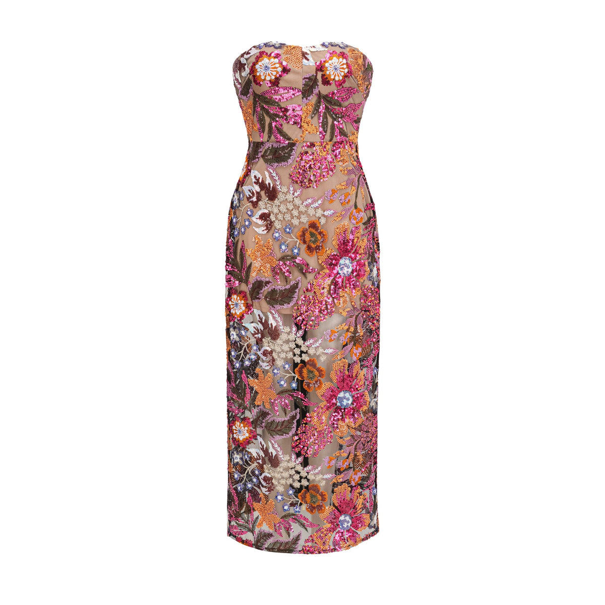 Thérèse sequin-embellished multicolour midi dress