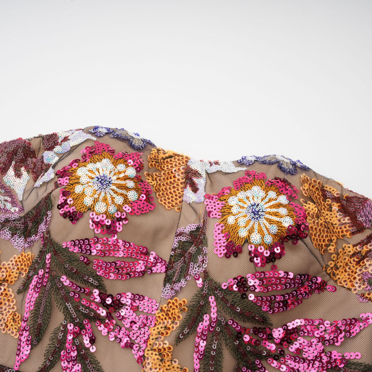 Thérèse sequin-embellished multicolour midi dress