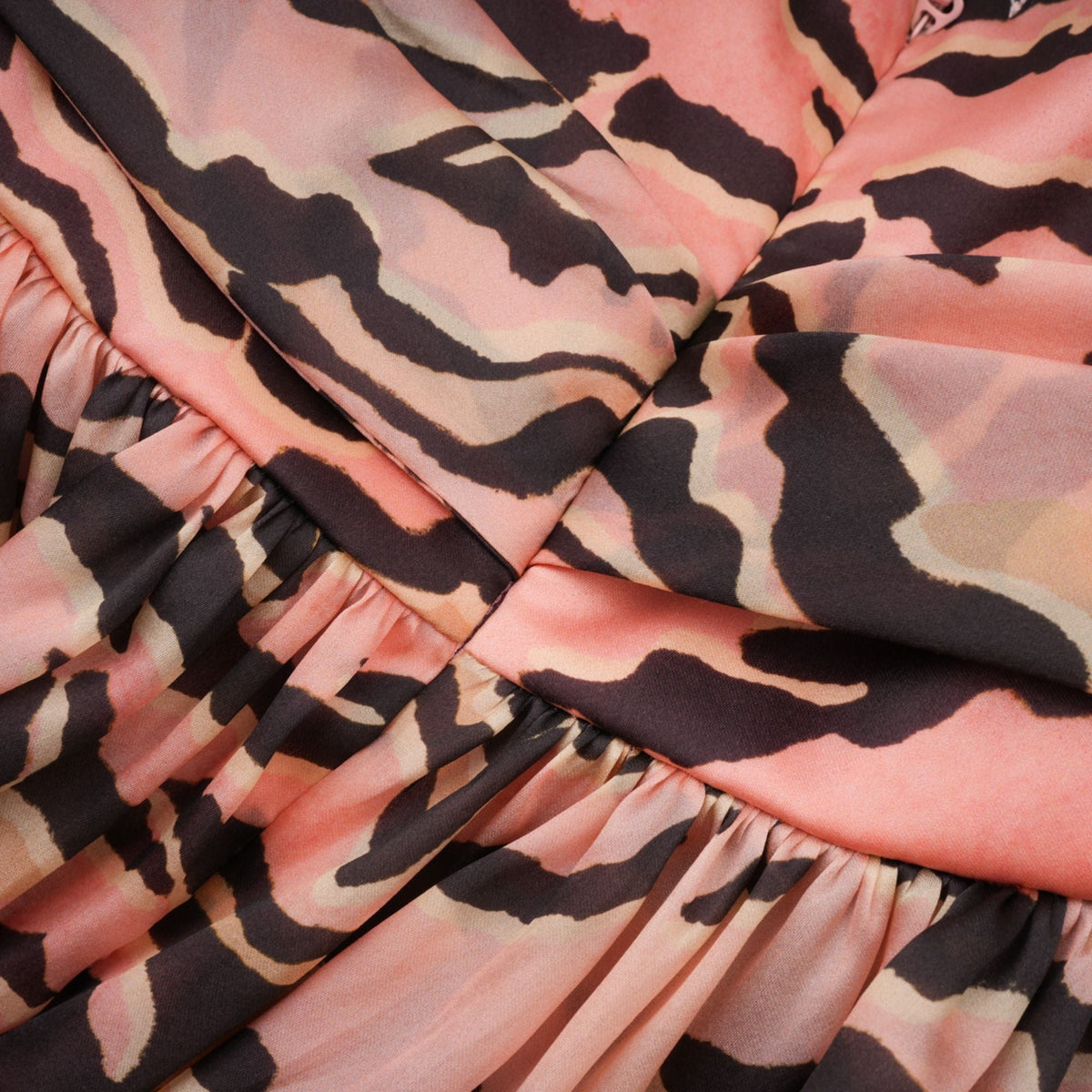 Lillie bow-detail flared mini dress