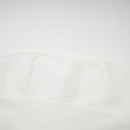 Nathalie white tulle-panelling maxi dress