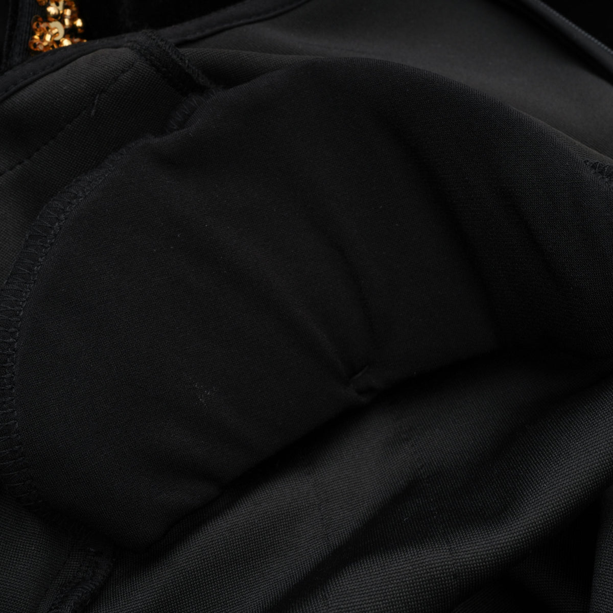 lydia Black Crystal Embellished Front Slit Maxi Dress
