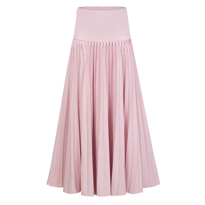 Cape Bow Pearl Corset Pleated Maxi Dress