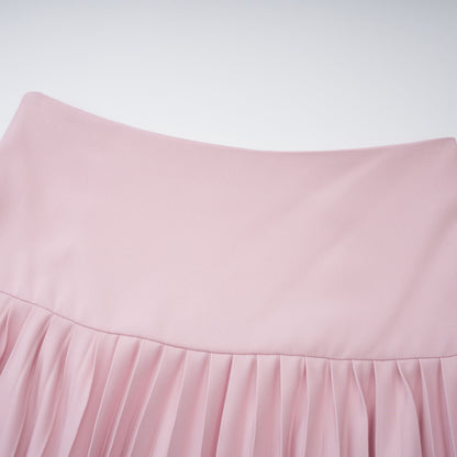 Cape Bow Pearl Corset Pleated Maxi Dress