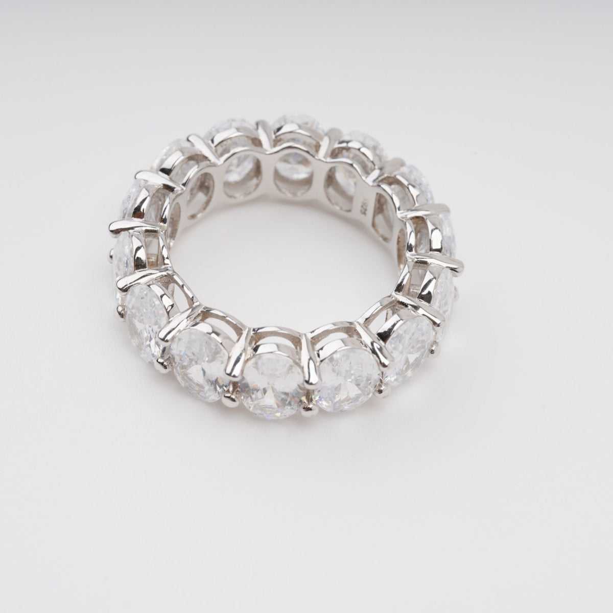 Drapé Oval Gemstone Sterling Silver Ring