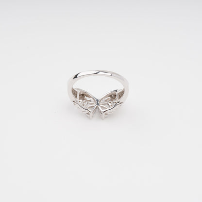 Zélie Sterling Silver Butterfly Shaped Gemstone Ring