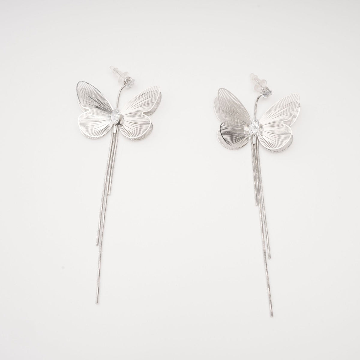 Zoë butterfly fringe dangle earrings