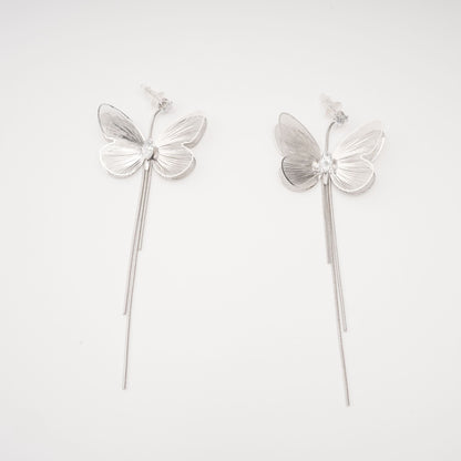 Zoë butterfly fringe dangle earrings