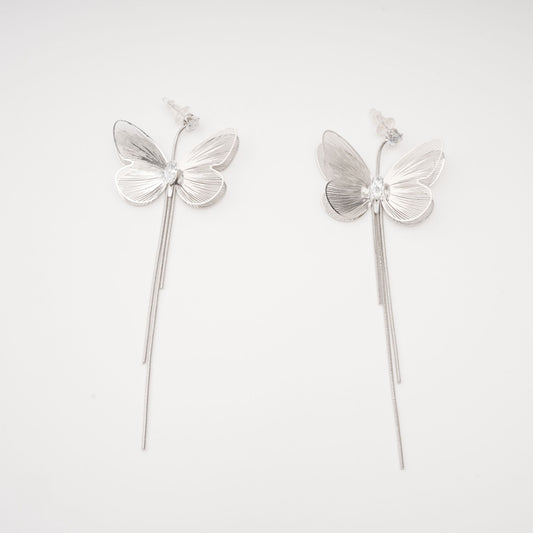 Zoë butterfly fringe dangle earrings