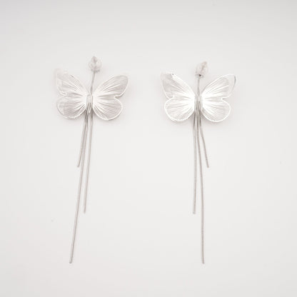 Zoë butterfly fringe dangle earrings
