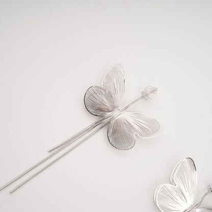 Zoë butterfly fringe dangle earrings