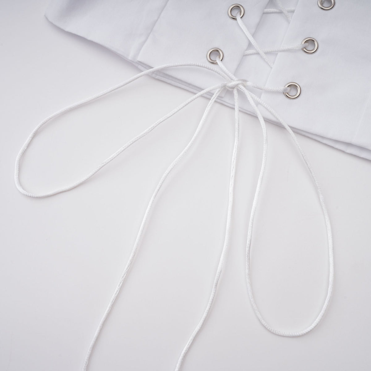 tiffany White off-shoulder Ruched Blouse & Skirt Set