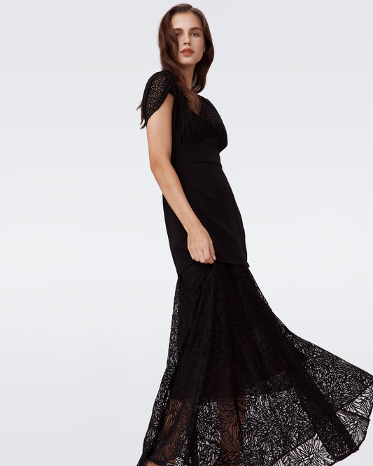 leslie lace maxi dress