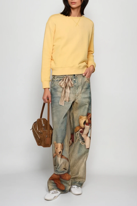 Prima Print Barrel Jeans