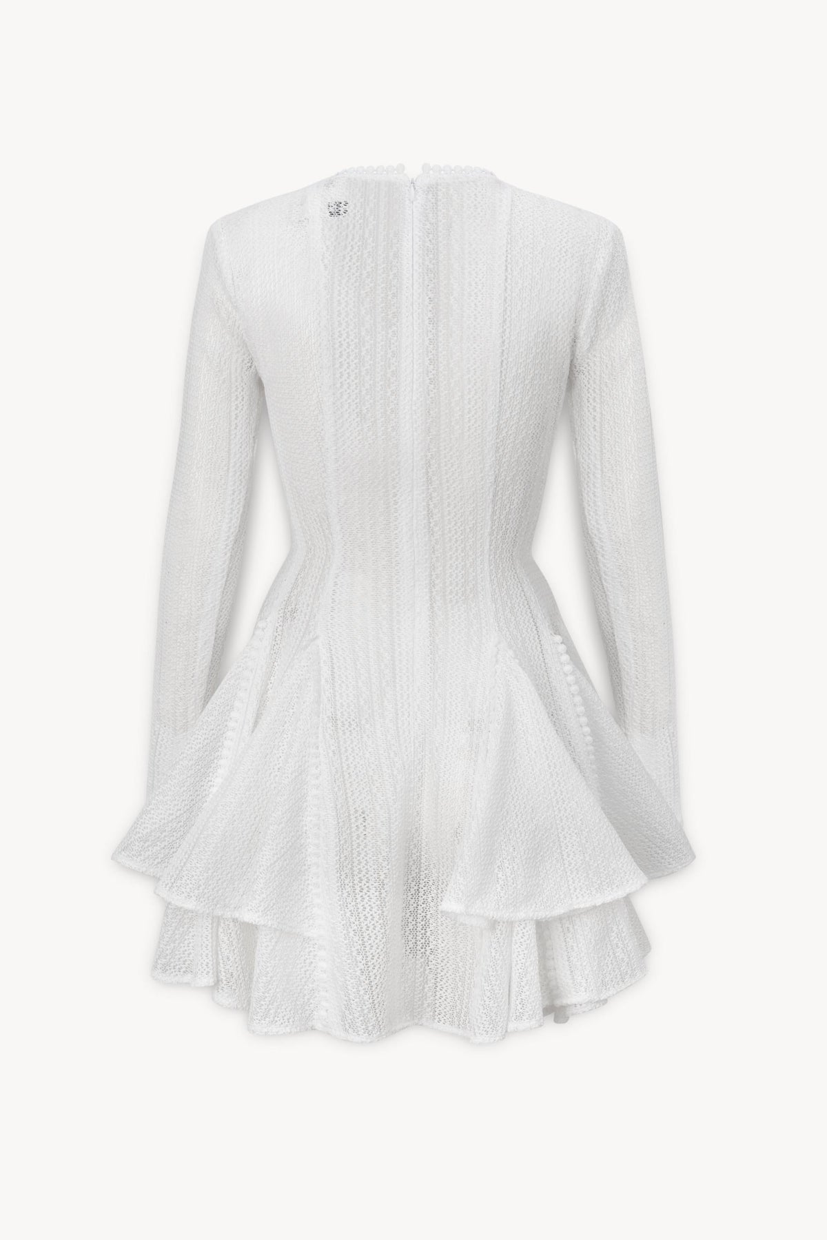 GIANA Long Sleeve Crochet Mini Dress