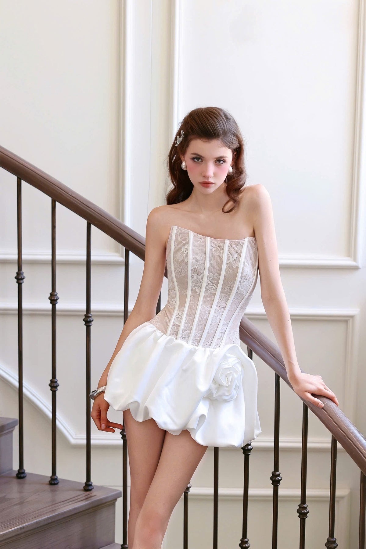 Nicolla Strapless Corset Mini Dress