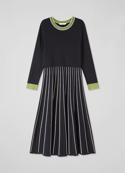 Fara Black Multi Knitted Dress