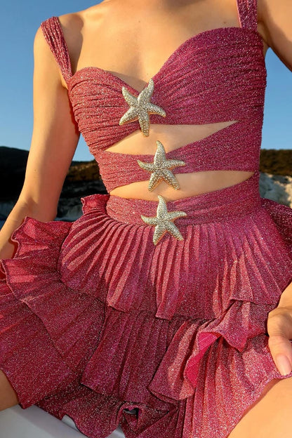 Starfish Cut Out Mini Dress