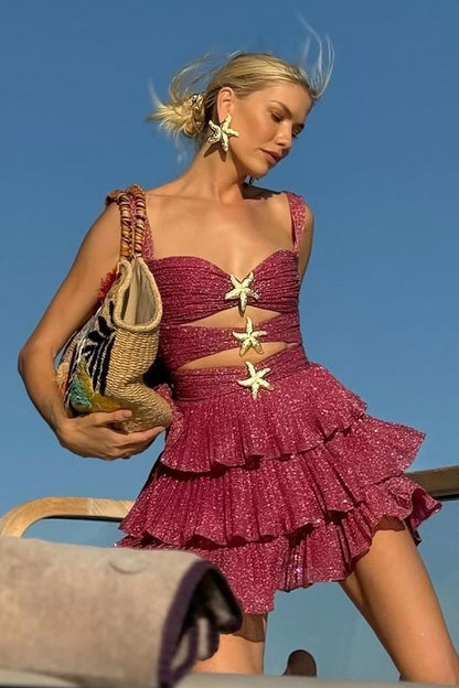 Starfish Cut Out Mini Dress