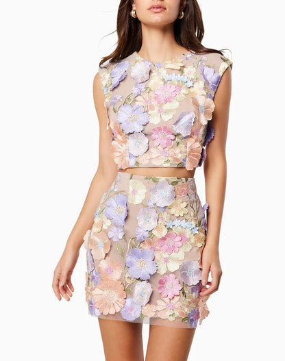 THE RÊVE FLORAL APPLIQUE SET